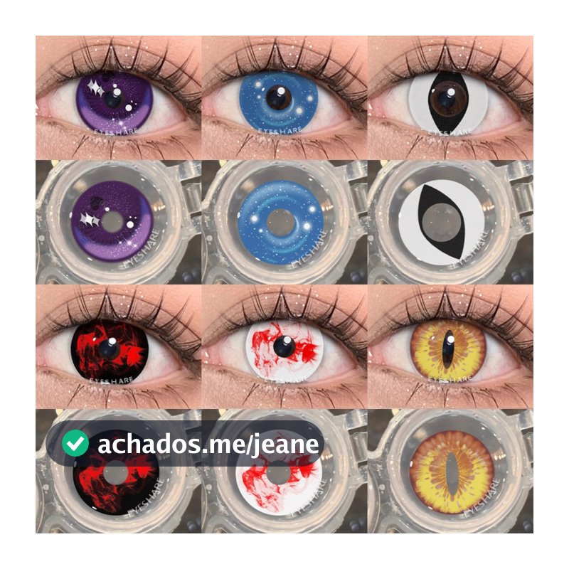 Lentes De Contato Coloridas Para cosplay EYESHARE Acessórios De Anime , Macias De Halloween Loucas Perfeitas Festas , Ma