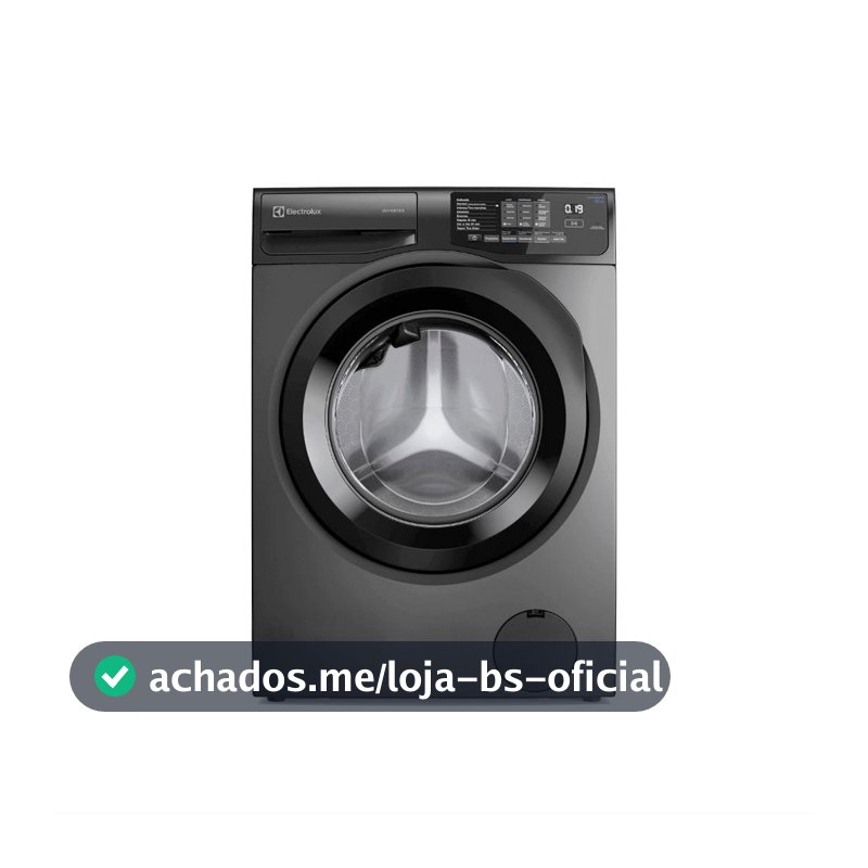 Máquina de Lavar Frontal Electrolux 12kg Cinza Ônix Inverter com Água Quente e Lavagem Inteligente (LFC12)
