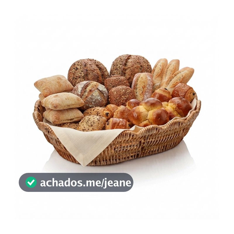 Cesta Organizadora Rattan Natural 28cm Lyor Terraço Cesto Decorativo Pães Frutas Mesa Posta Café da Manhã Cozinha e Sala