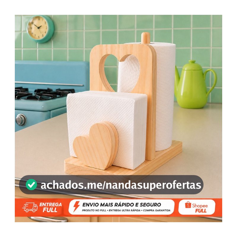 Porta guardanapos e porta Papel toalha multiuso decorativo cozinha gourmet decoracao natal