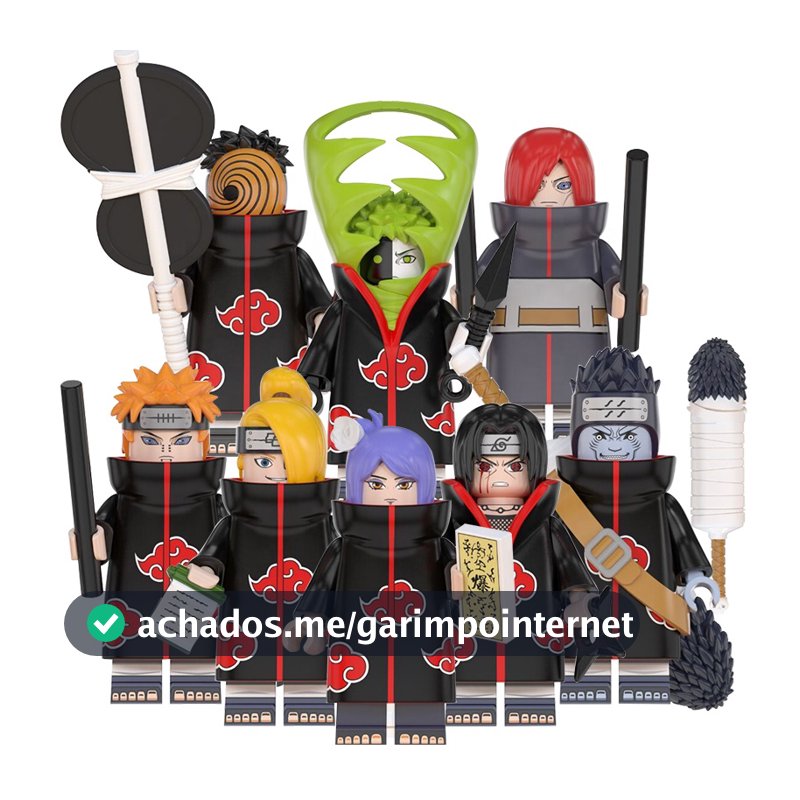Brinquedo infantil presente Uchiha Itachi Sasuke Mini boneca blocos de construção
