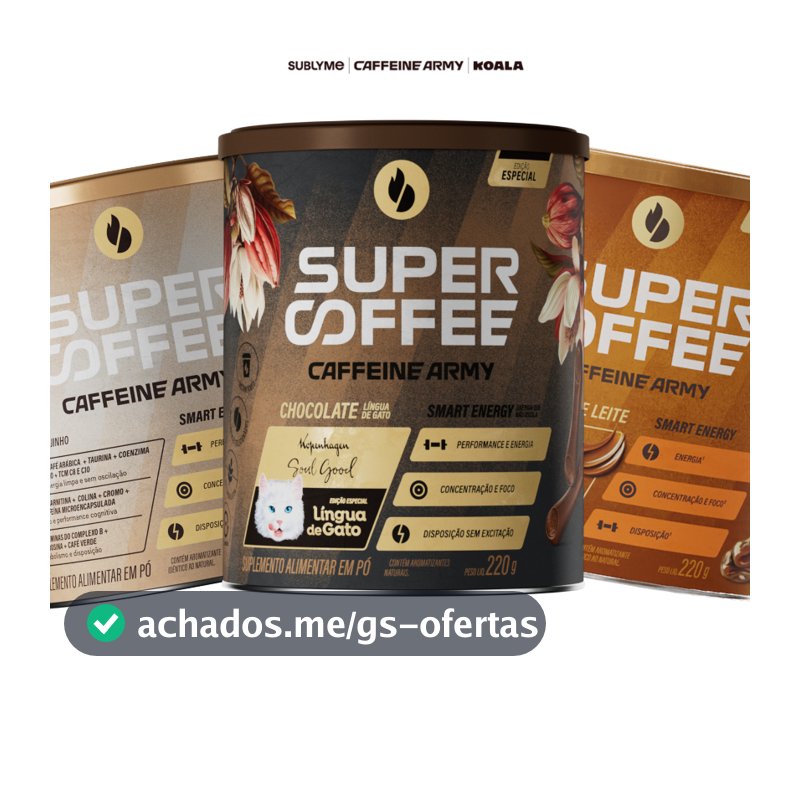 SuperCoffee (220g) - Todos os Sabores - Classic Size - Energia e Foco para o Seu Dia - Caffeine Army