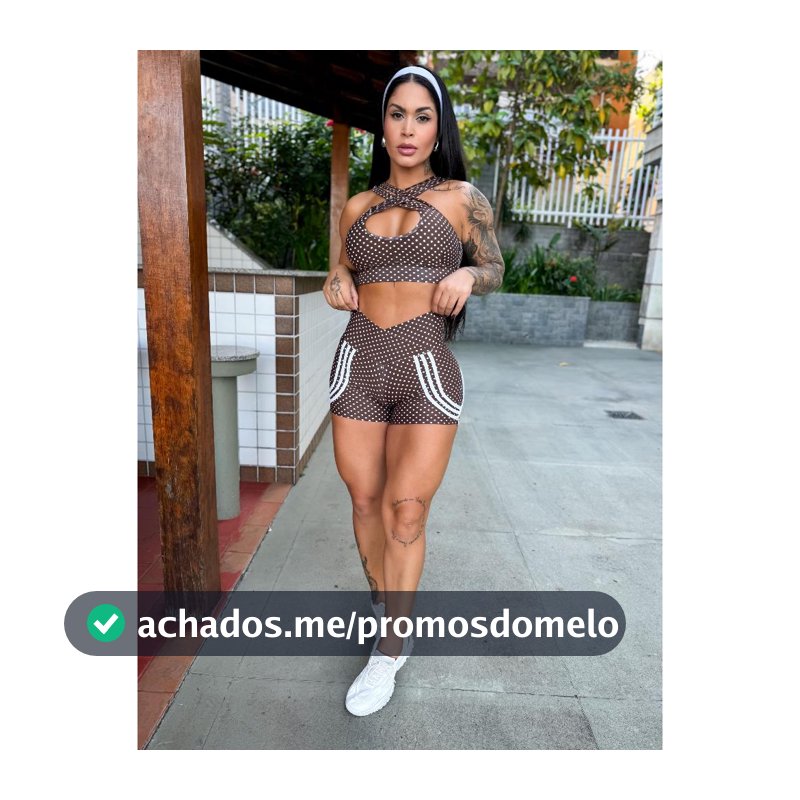 Conjunto Feminino Fitness Academia TOP SHORT MONTARIA POÁ Empina Bumbum Roupa de Malhar