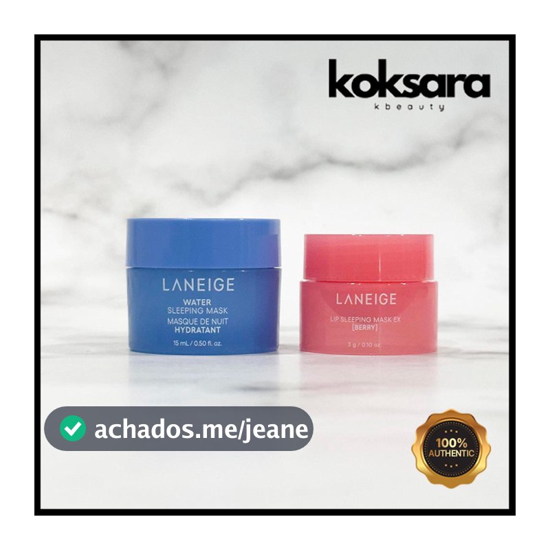 LANEIGE Lip Sleeping Mask Berry 3g, Water Sleeping Mask 15g