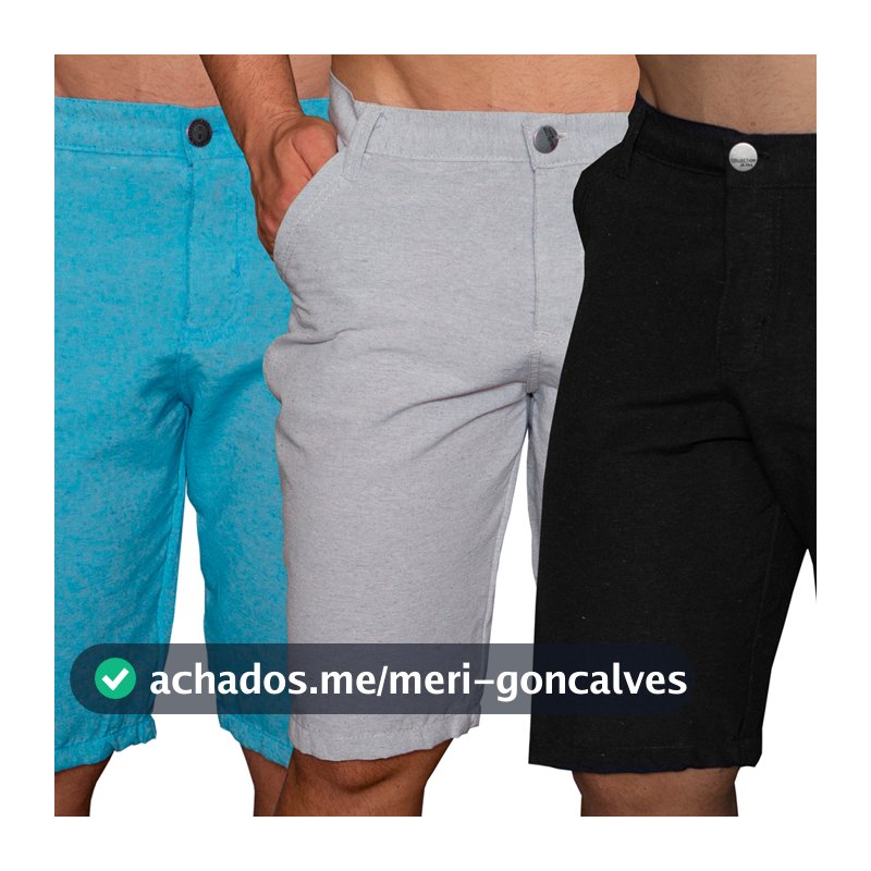 Bermuda Short Masculino Sarja Brim Adulto Revenda Atacado