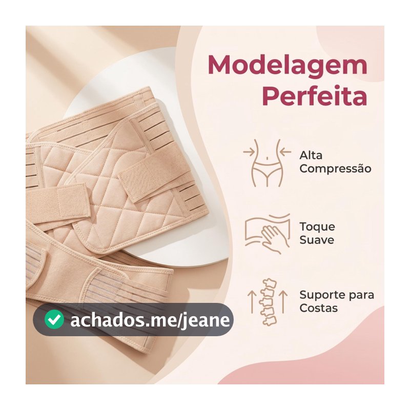 Cinta Abdominal Recuperação Pós Cesárea e Normal Ajuste Fácil