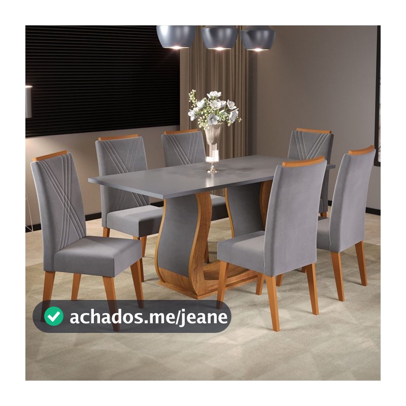 Mesa de Jantar 6 Lugares Corsa