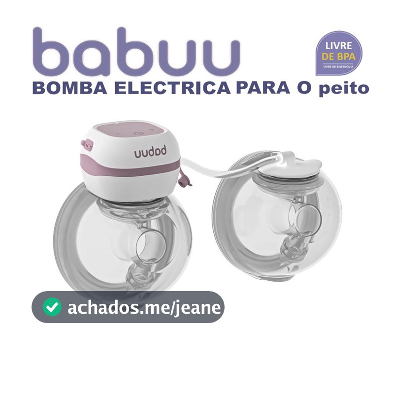 BABUU Bomba de leite elétrica de dupla sucção Portátil Dupla Elétrica Mãos-Livres Recarregável e Silenciosa