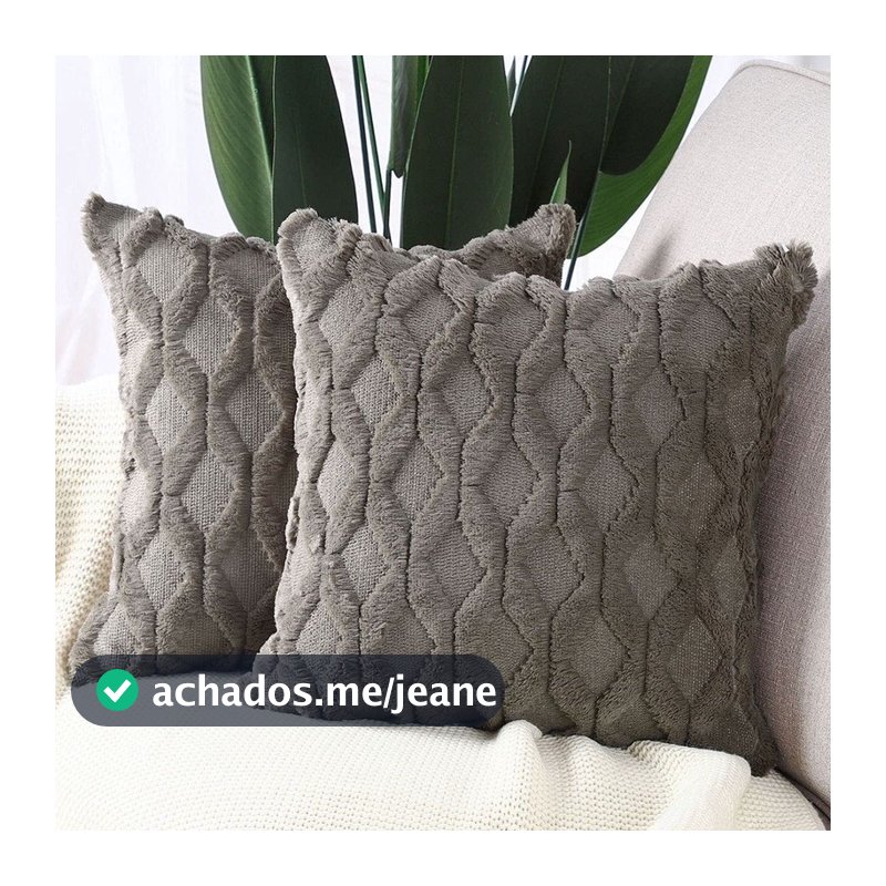 Almofada Para Sofá Quarto Square Dark Taupe 16  16/20  20 Polegadas