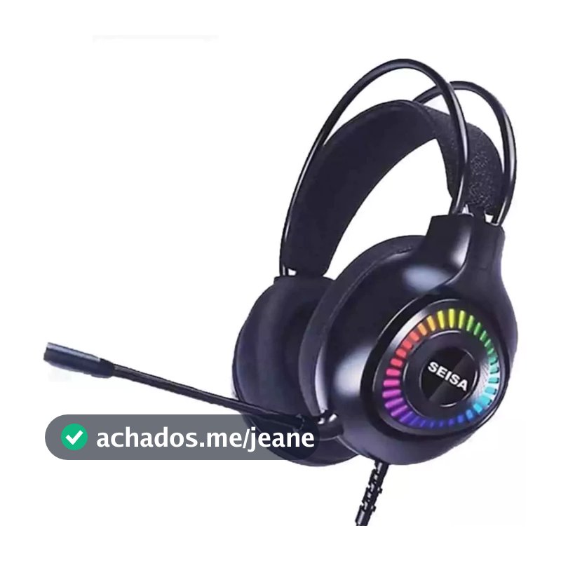Fones de ouvido Headset Gamer com fio com microfone USB e P2 para PC computador headset videogames
