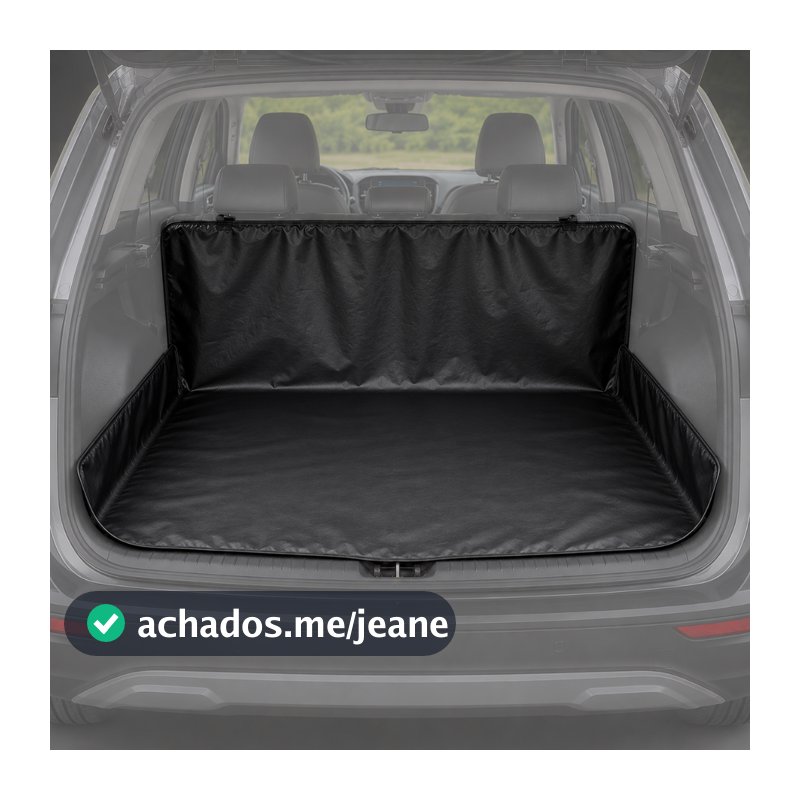 Capa Porta Malas Impermeável para Carro Viagem Transportar Cachorro Pet Couro