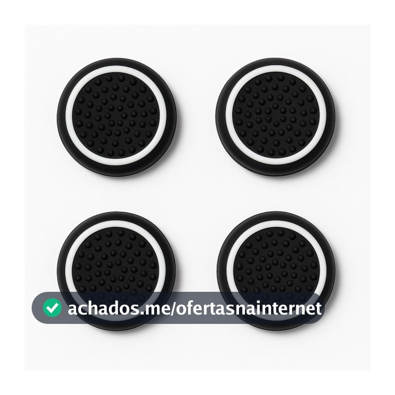 Grip Silicone Analógico PS5 PS4 Xbox Series One 360 Switch Wii Diversas Cores Kit 4 8 16 32 Un