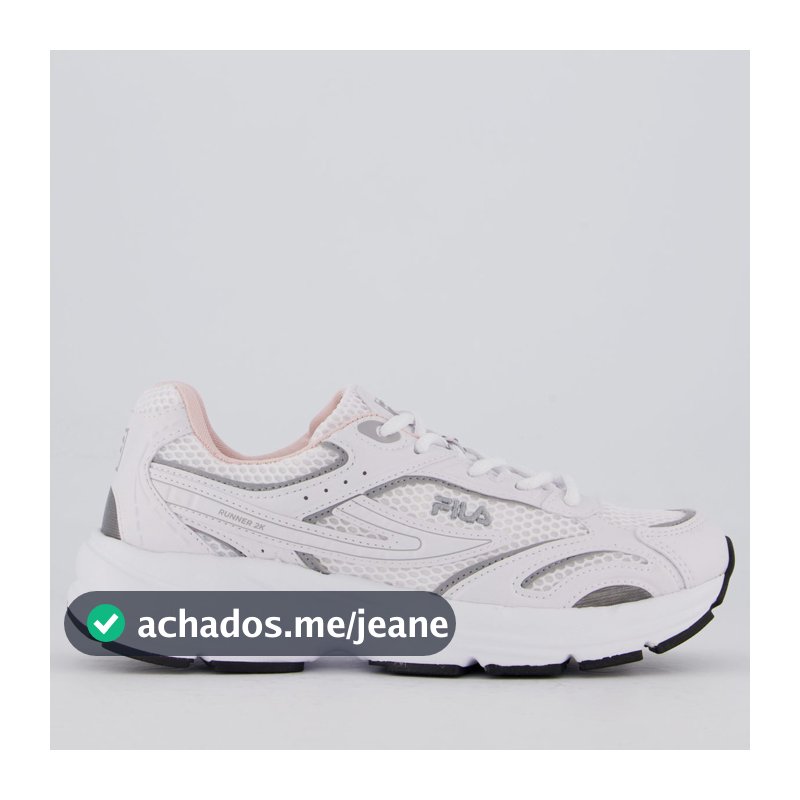 Tênis Fila Runner 2K Feminino Branco e Cinza