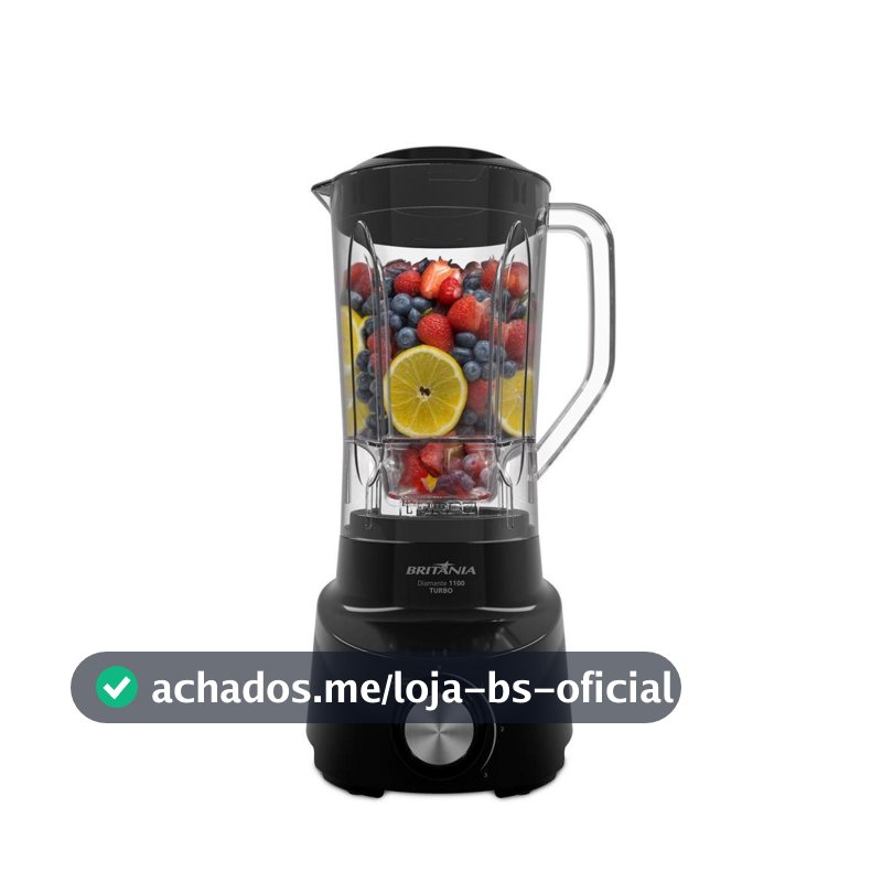 Liquidificador Britânia 2,6L 4 Velocidades Diamante 1100