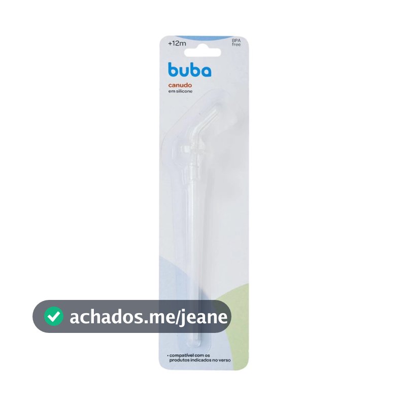 Canudo Repositor Refil em Silicone Compatível Garrafa Alumínio e Térmica Buba ref12123