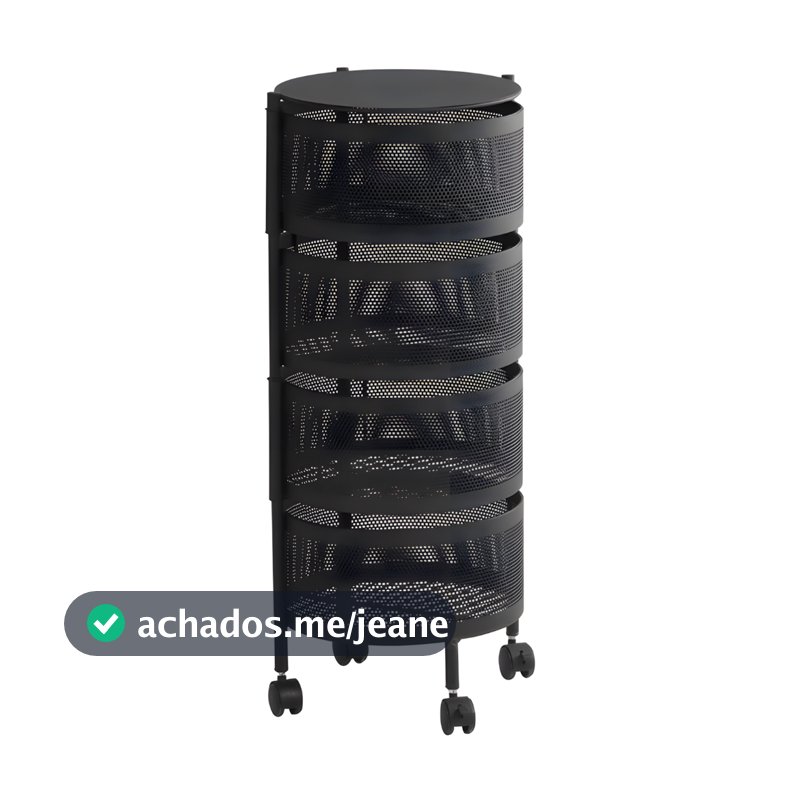 Carrinho Estante Multifuncional 4 Andares Organizador Metal