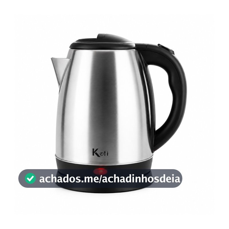 Chaleira Elétrica Jarra Inox 1.8L Ferve Água Rápido Desligamento Automático 110V 220V