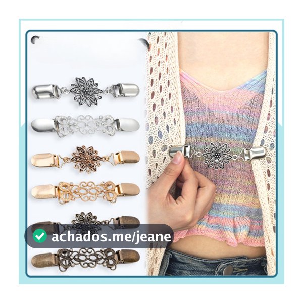 Clipe de Xale Vintage para Mulheres - Broche de Lenço com Strass, Estilo Europeu e Americano
