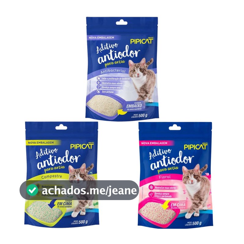 Aditivo Pipicat Kelco Antiodor Floral 500g para Areia Higiênica de Gatos