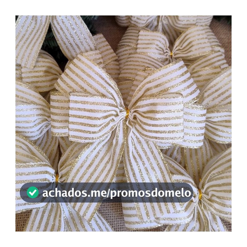 10 Laços natalinos triplos.