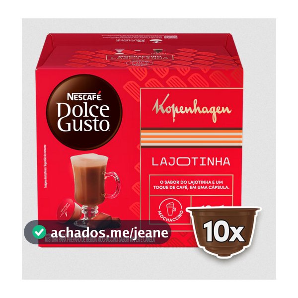 Cápsula Kopenhagen Lajotinha Com 10 Unidades Dolce Gusto