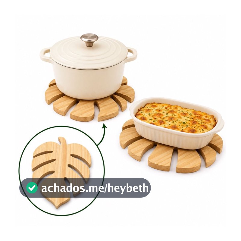 kit Descanso panela travessa quente mesa posta de cozinha natal