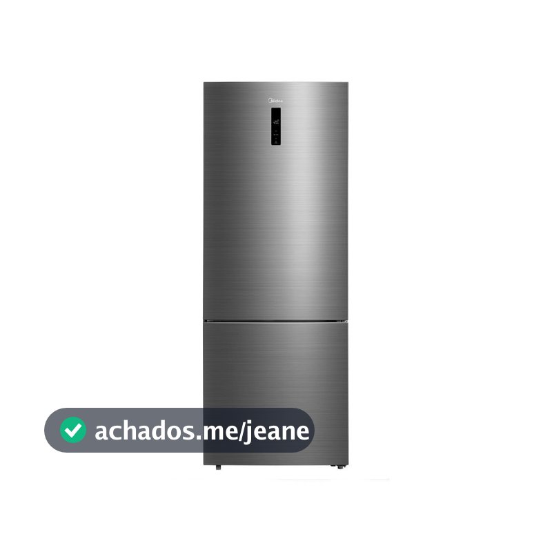 Geladeira Frost Free Inverse 435L Inverter cor Inox Midea