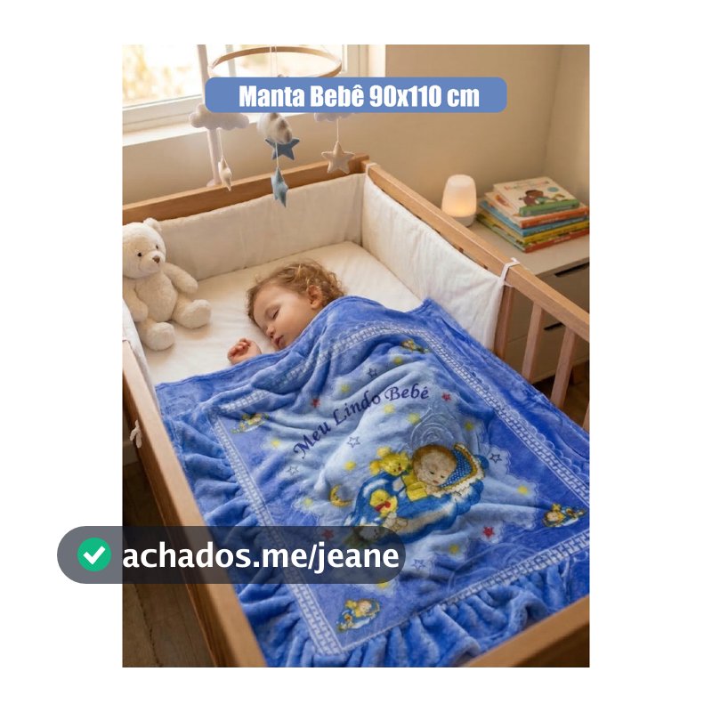 Manta Bebê 90x110 cm Infantil Soft Antialérgico