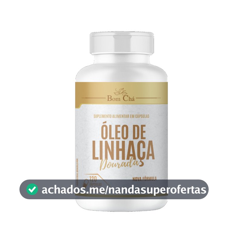 Óleo de Linhaça Dourada 120 cápsulas 1000mg - Puro e Autêntico