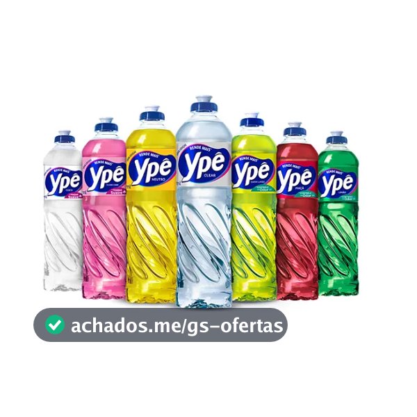 Kit 5 a 15 unidades Detergente Ype 500ml