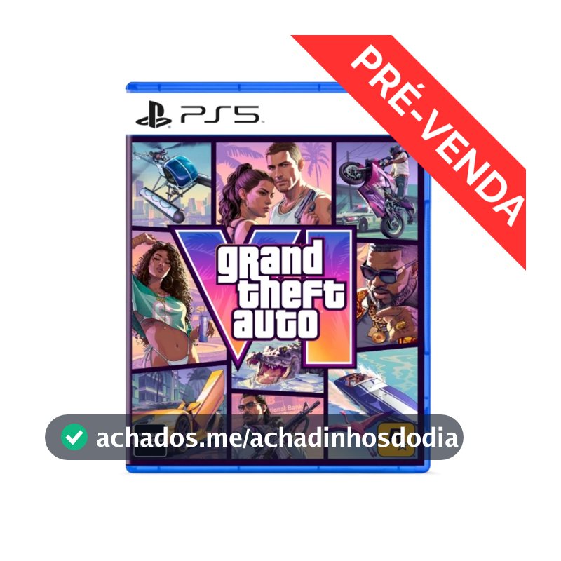 Jogo Grand Theft Auto VI Edição Standard - PS5 (PRÉ-VENDA)