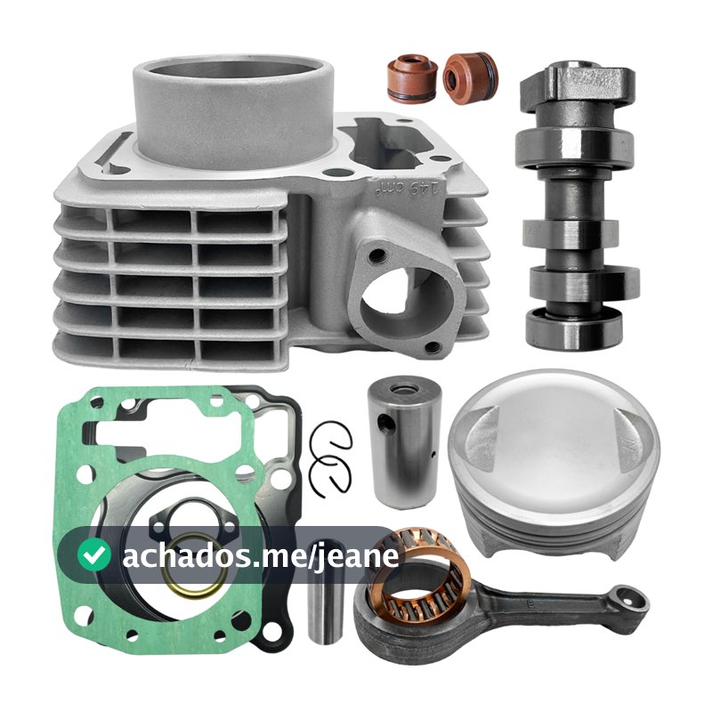 Kit Cilindro 4mm 170cc Para Cg Titan Fan Bros 150 C/ Comando Preparado E Biela