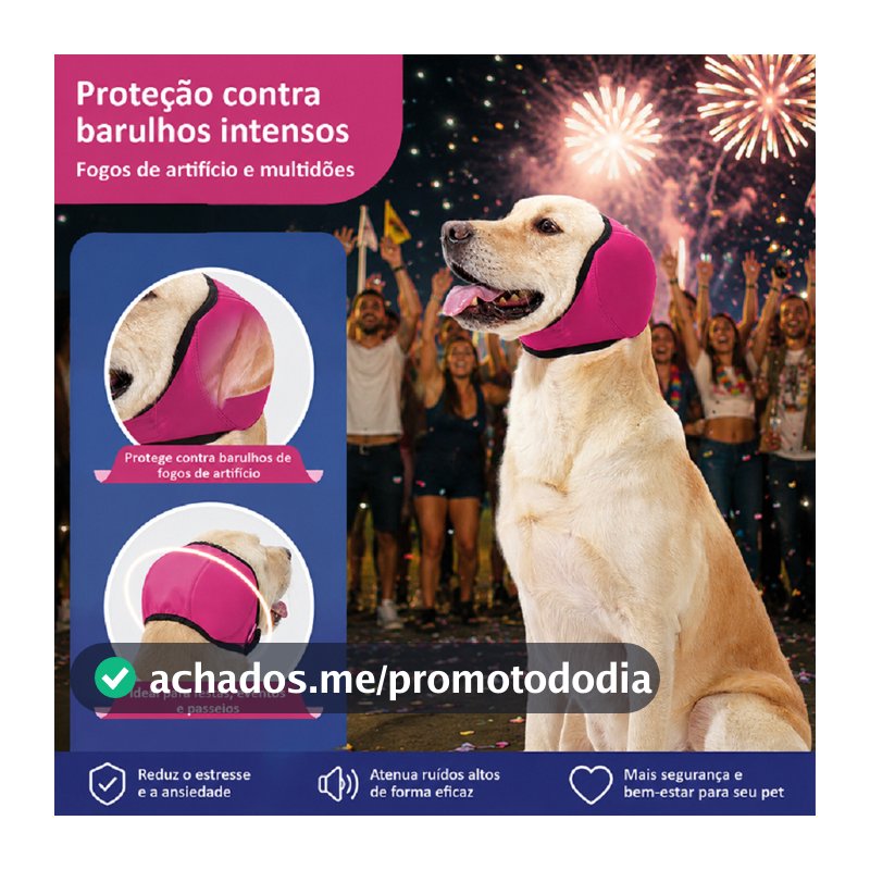 Capas Para Orelhas De Cachorro , Protetores De Ouvido Calmantes Cães Com Redução De Ruído Ajustáveis