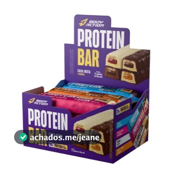BARRA DE PROTEINA PROTEIN BAR C/12 - BODY ACTION