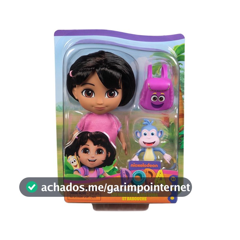 Dora Aventureira - Boneca 15cm Com Macaco Botas E Mochila