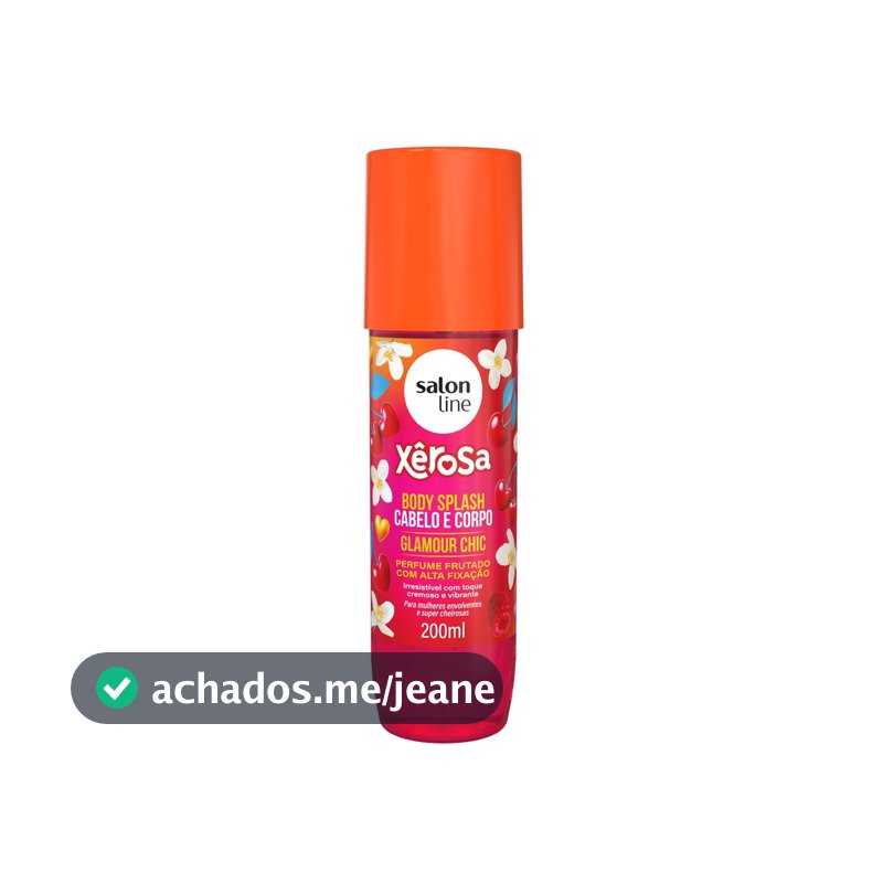 Body Splash Cabelo e Corpo Xêrosa Glamour Chic 200ml