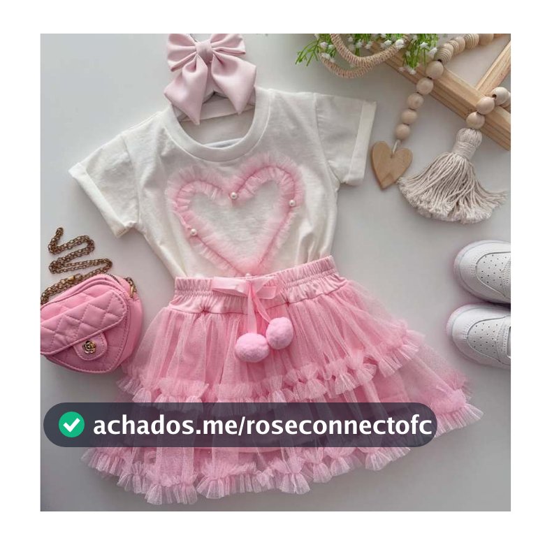 Conjunto Infantil tule menina blusa e saia verão