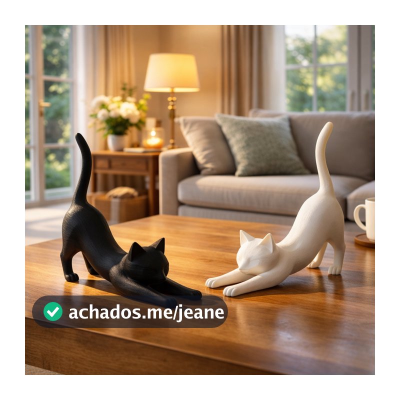 Gatos Decorativos Minimalistas Gato Escultura Decoração Moderna Quarto Sala  Felino Elegante