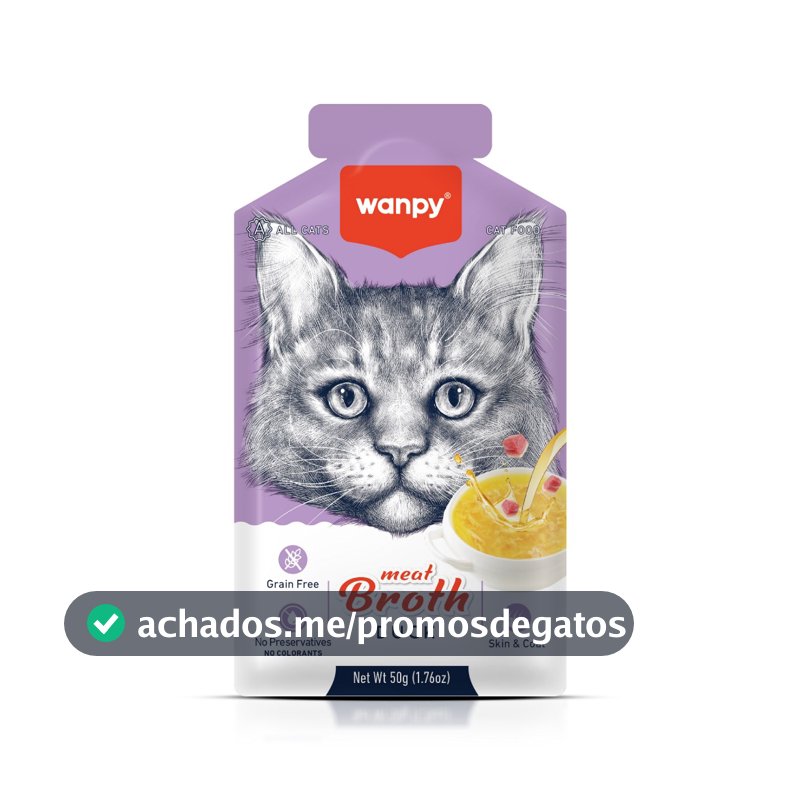 Truly Wanpy Petisco Sopa para Gatos Sabor Pato 50g