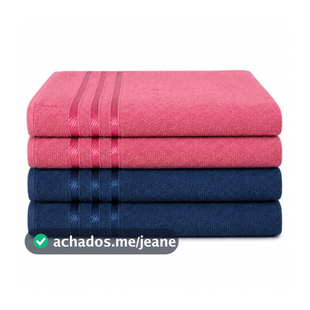 Kit 4 Toalhas de Rosto (45cmX70cm) New Adri 100% Algodão