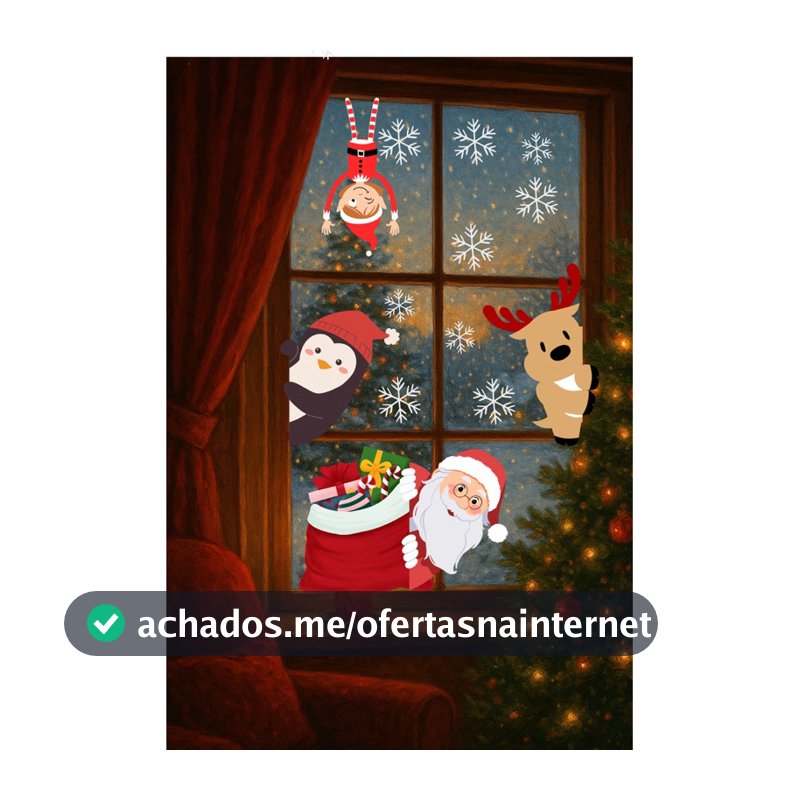 Adesivo decorativo De Natal para colocar na Janela enfeiteis de Natal 10 a 30cm