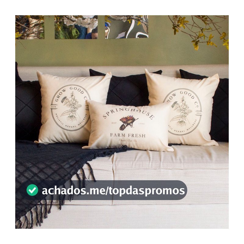 Capa Almofada Off White Decorativa Home Sala ou Quarto Modern Print Estampa HD 45x45 1 pç