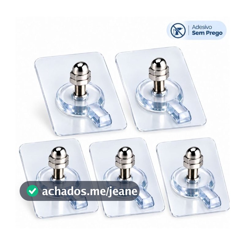 5/10/20 PÇS Gancho de Parede Adesivo Multiuso Para Pendurar Quadros Utensílios De Cozinha Banheiros Parafuso