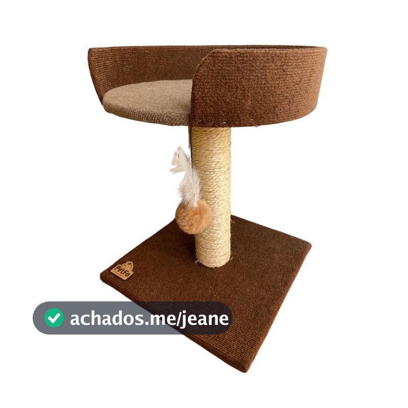 Arranhador para Gato com cama e brinquedo bolinha 3 em 1 snooze Premium