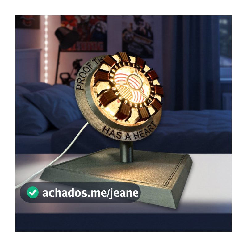 Luminária Reator Arc do Tony Stark  | "Proof That Tony Stark Has a Heart" | Decoração Geek