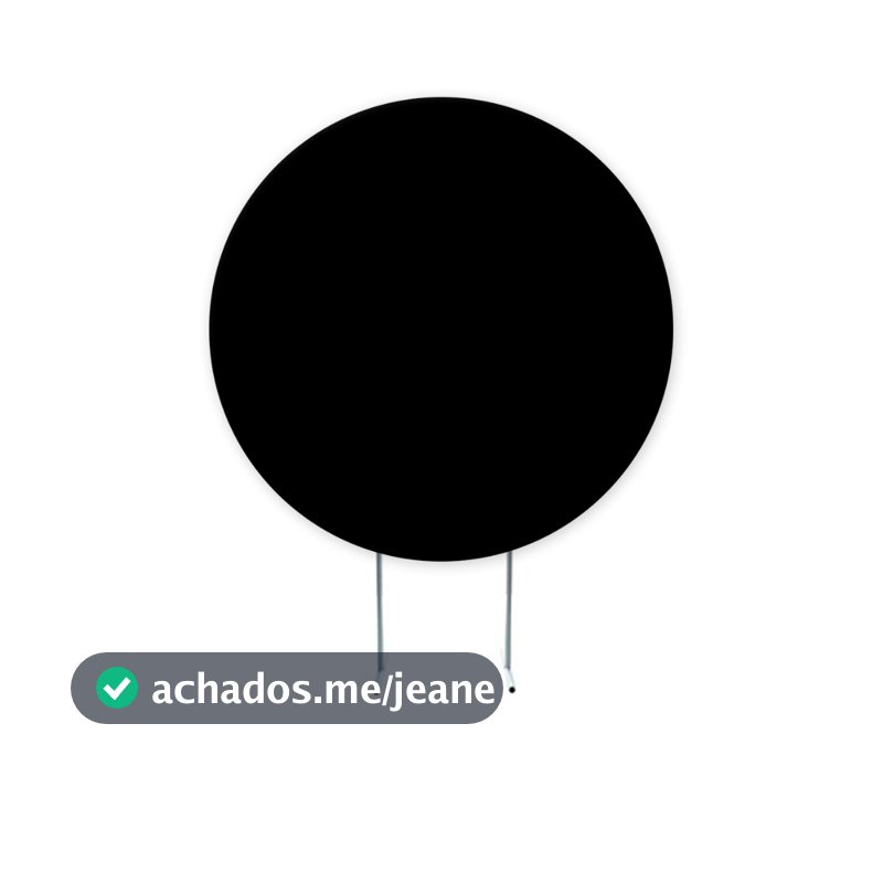 Painel de Festa Black Out, Painel Redondo Preto, Painel de Festa Redondo, Sublimado,1,50 - 1,30