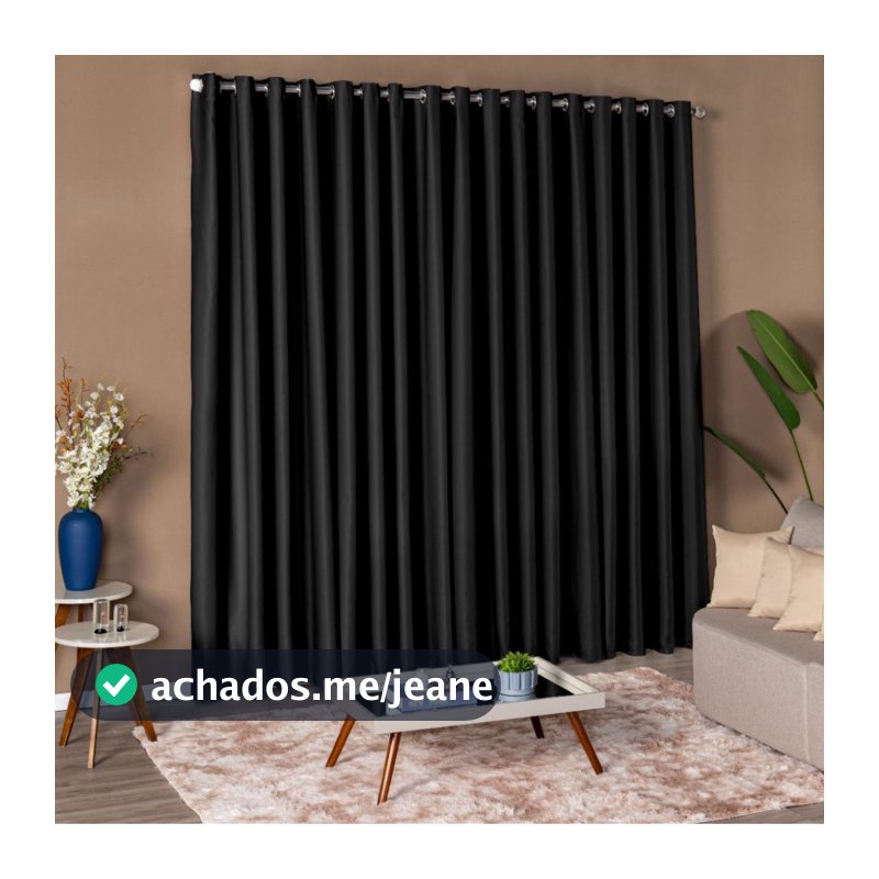 Cortina Blackout Sala e Quarto em Tecido Blecaute Corta Luz Premium