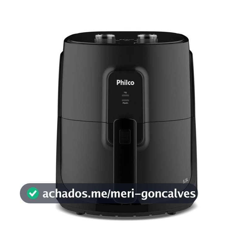 Air Fryer Philco 5,5L Cesto Quadrado 1500W PAF55A 110V