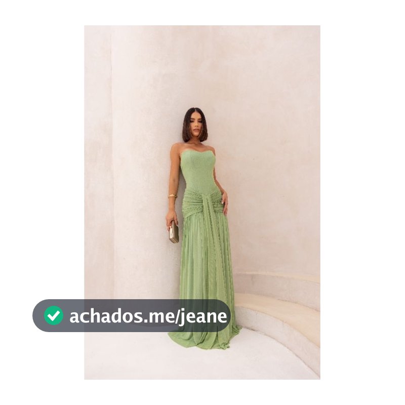 Vestido Longo Tomara que Caia com Drapeado e Efeito Fluido