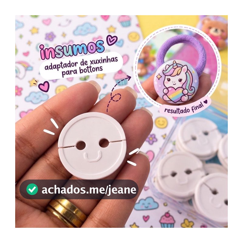 INSUMO adaptadores de XUXINHAS para bottons 32mm